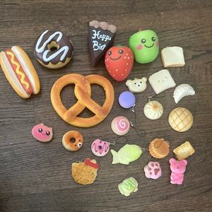 Set of squishes slow rising